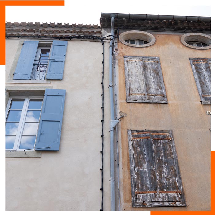 Rénovation de façade aux Mureaux